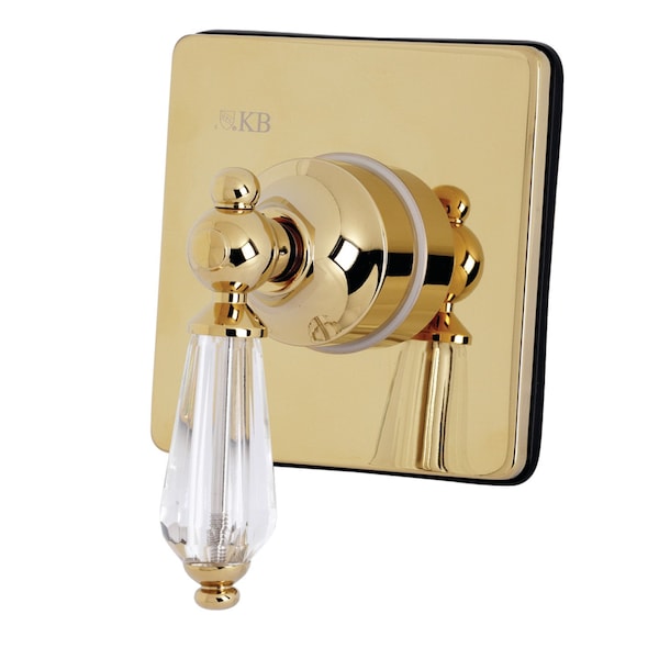 KS3042WLL Sgl-Handle 3-Way Diverter Valve W/ Trim Kit, Polished Brass